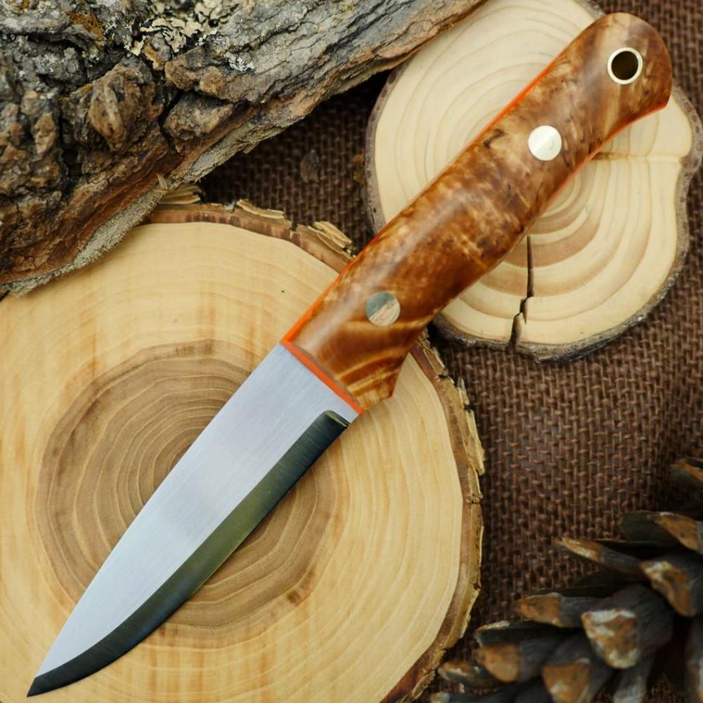 Classic: Karelian Birch & Hunter Orange G10 – Adventure Sworn Bushcraft Co.