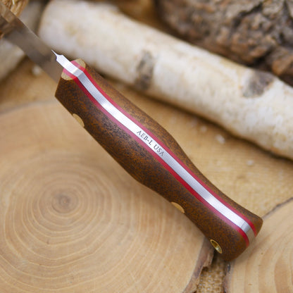 Explorer: Dark Brown Terotuf and Cherry Red G10 Liners