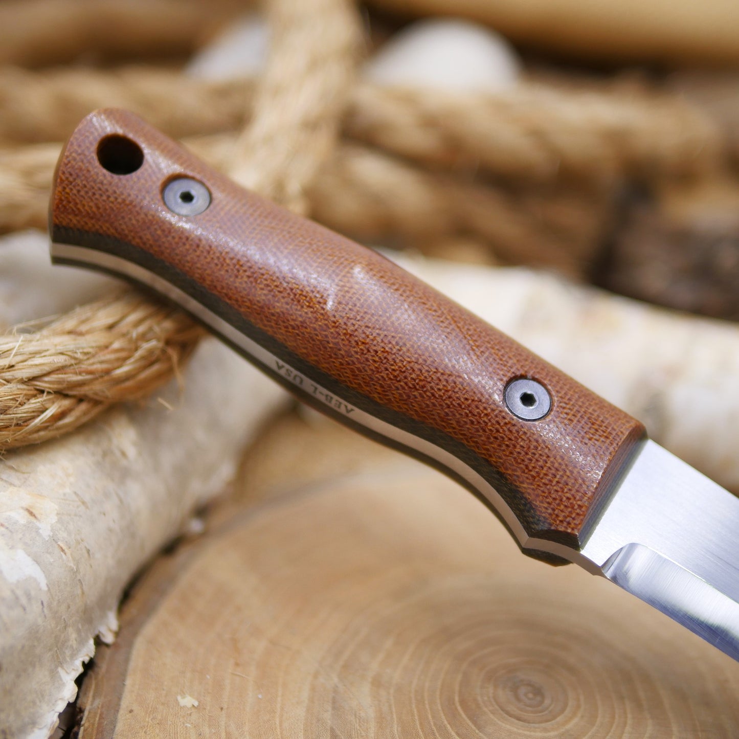 Classic: Aged Brown Canvas Micarta