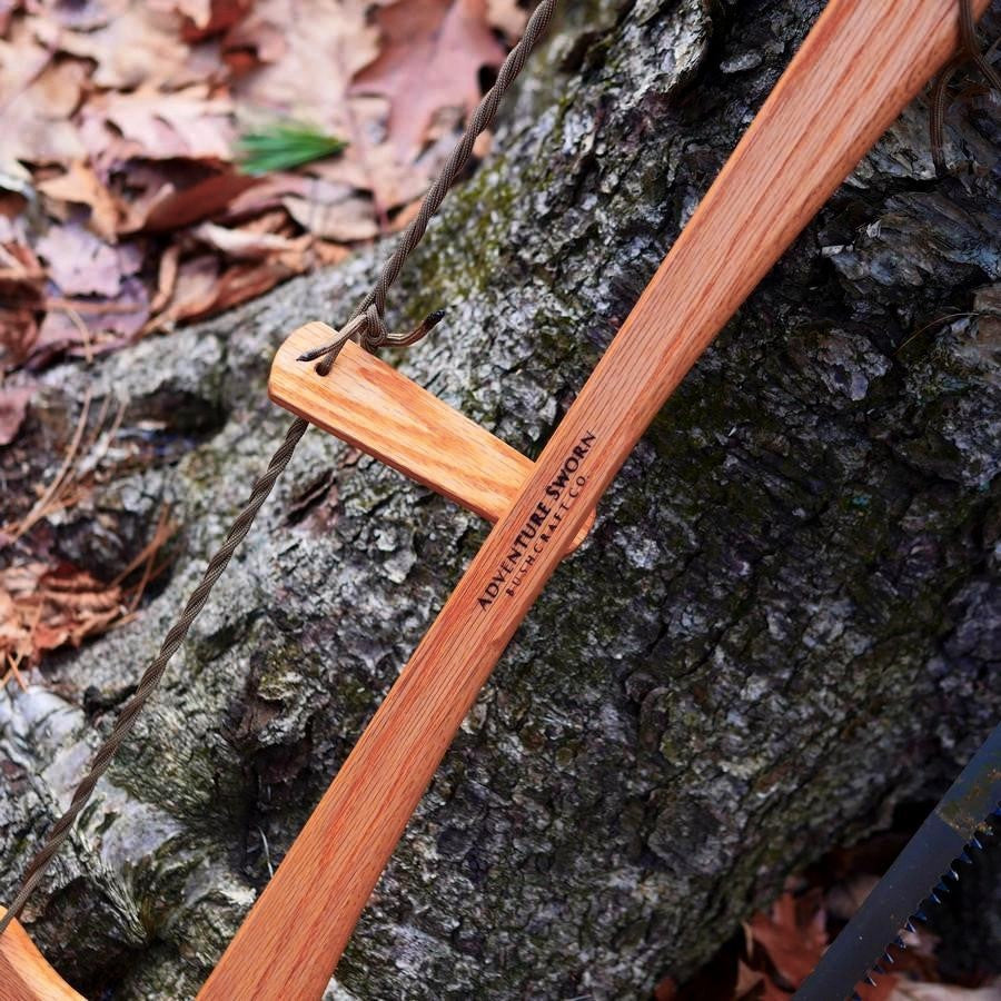 Northern Red Oak Bucksaw – Adventure Sworn Bushcraft Co.