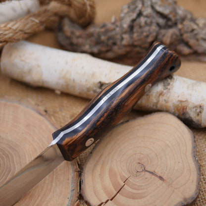 Explorer: Zebrawood, AEB-L with Saber Convex edge