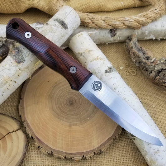 Classic: Desert Ironwood over Black Canvas Micarta (r-series)