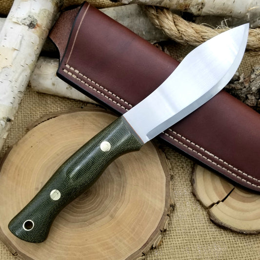 Guide: green canvas micarta & orange g10