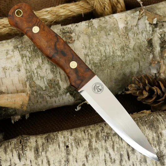 Mountaineer: Ironwood Burl & Orange G10