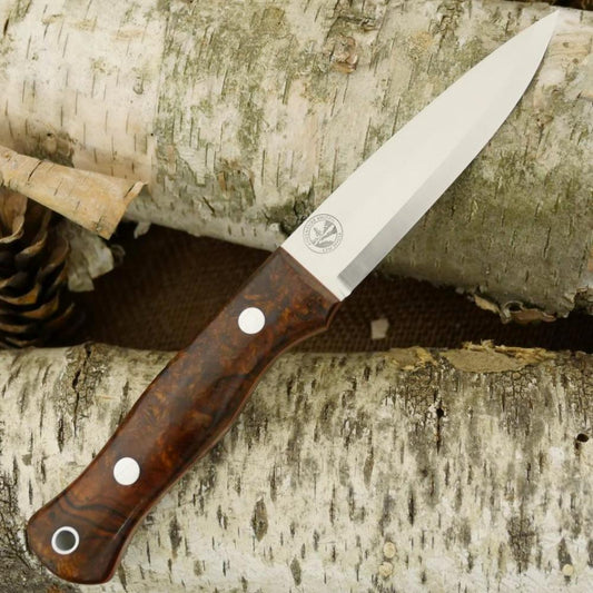 Mountaineer: Ironwood Burl & Orange G10