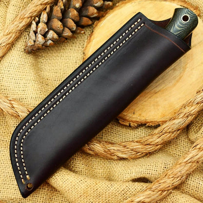 Classic: Green & Black Linen Micarta - Adventure Sworn Bushcraft Co.