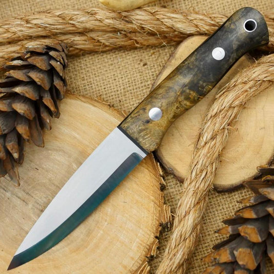 Classic: Ohio Buckeye Burl & Black Canvas - Adventure Sworn Bushcraft Co.