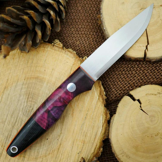 Hiker: Purple Maple Burl & Black Canvas - Adventure Sworn Bushcraft Co.