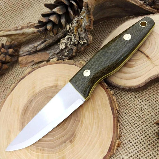 Woodsman: Green Canvas & Yellow G10 & Matching Firesteel