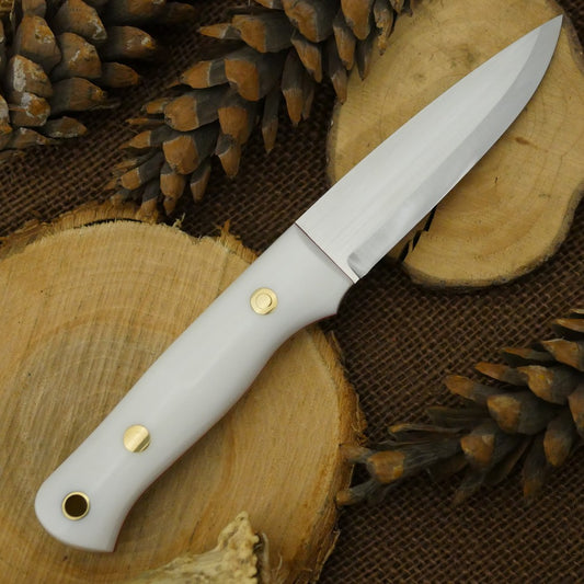 Classic: White Corian & Red - Adventure Sworn Bushcraft Co.