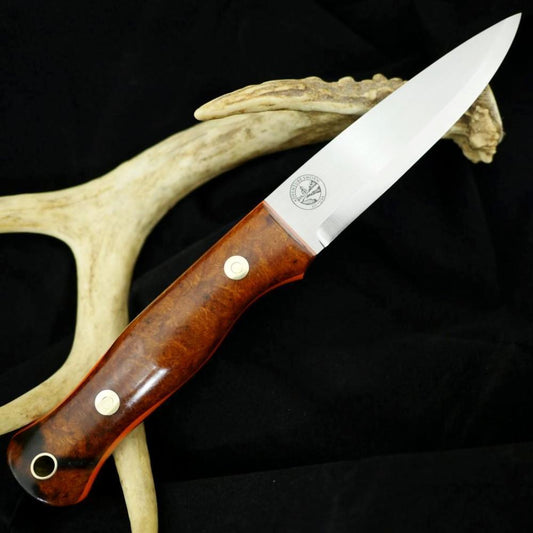 Mountaineer: Ironwood Burl & Orange G10