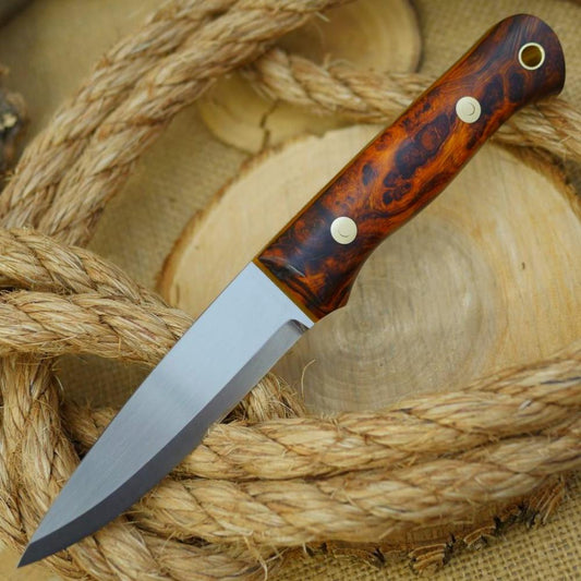 Classic: Ironwood Burl & Orange Translucent Liners - Adventure Sworn Bushcraft Co.