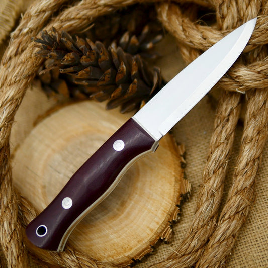 Classic: Maroon Canvas & White G10 - Adventure Sworn Bushcraft Co.