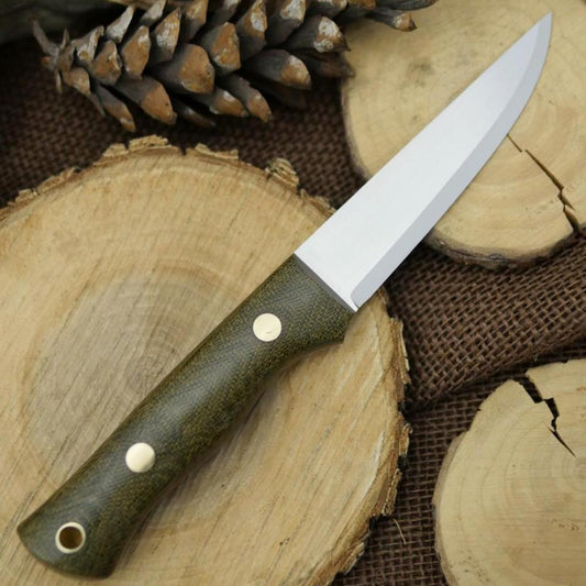 In Stock Voyageur: Green & Natural Brown Canvas & Matching Firesteel - Adventure Sworn Bushcraft Co.