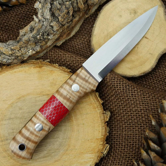 Classic: Curly Maple & Red C-tek - Adventure Sworn Bushcraft Co.