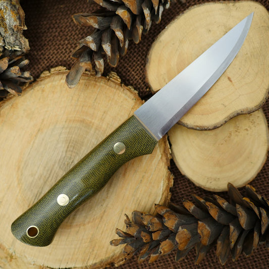 Voyageur: Green Canvas Micarta & Richlite