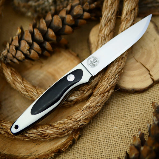 Hiker: Black Canvas & White G10 - Adventure Sworn Bushcraft Co.