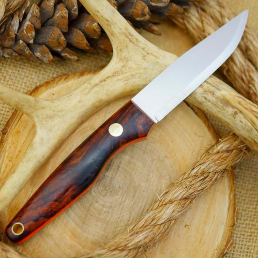 Hiker: Ironwood Burl & Orange Acrylic - Adventure Sworn Bushcraft Co.