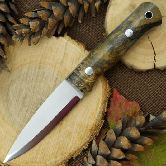 Classic: Ohio Buckeye Burl & Gray G10 - Adventure Sworn Bushcraft Co.