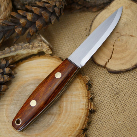 Woodsman: Ironwood & Green Canvas Micarta - Adventure Sworn Bushcraft Co.