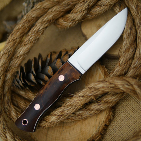 Huntsman: Redwood Burl, Black Canvas & Thin White - Adventure Sworn Bushcraft Co.