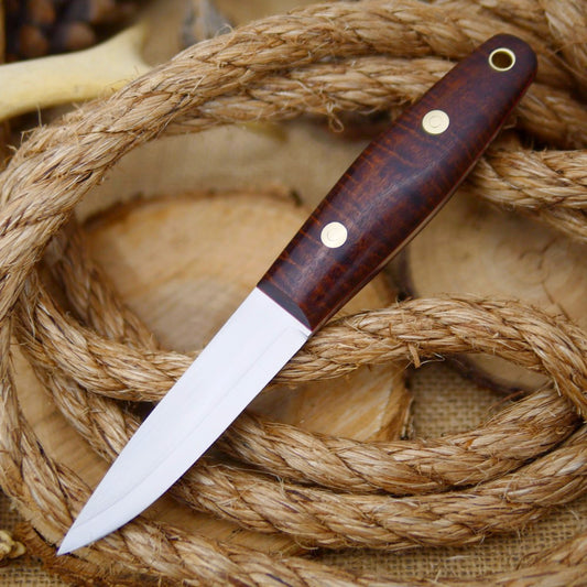 Woodsman: Stabilized Koa & Red Liners - Adventure Sworn Bushcraft Co.